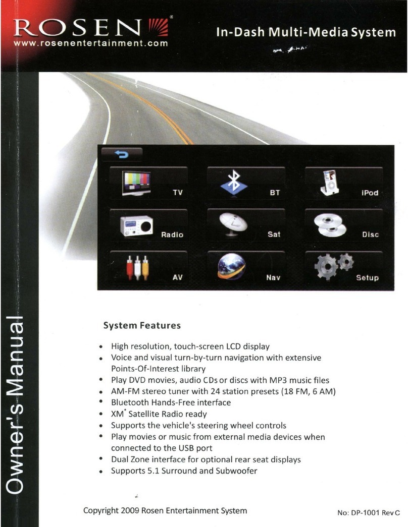 Rosen DP-1001 User manual