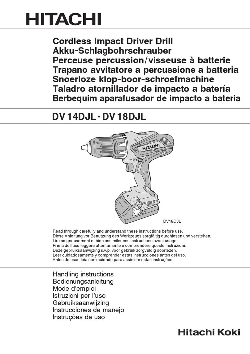 Hitachi DV 14DJL Handling instructions