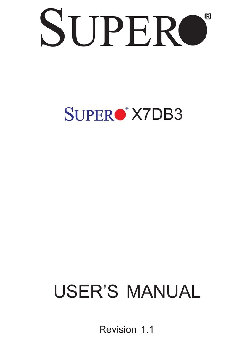 Supero Super X7DB3 User manual