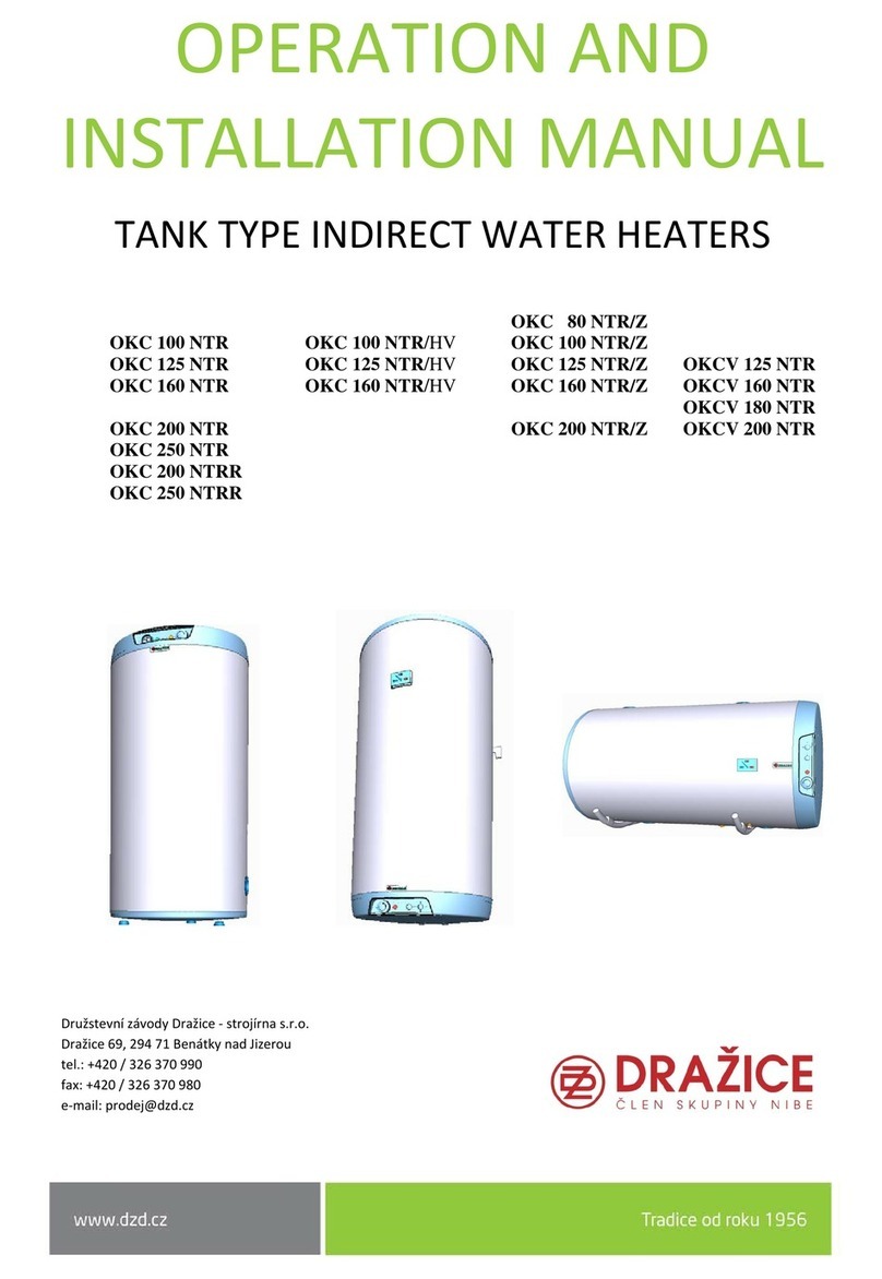 Dražice OKC 100 NTR Specification sheet