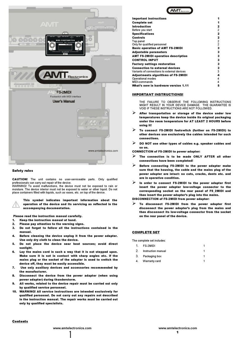 AMT FS-2MIDI user manual