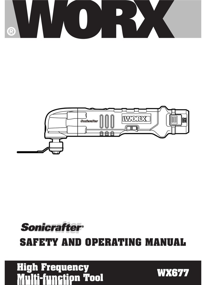 Worx Sonicrafter WX677 Safety and operating manual