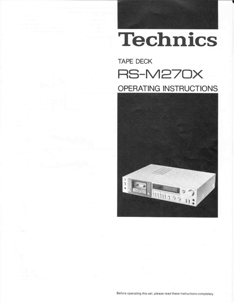 Technics RS-M27OX operating instructions