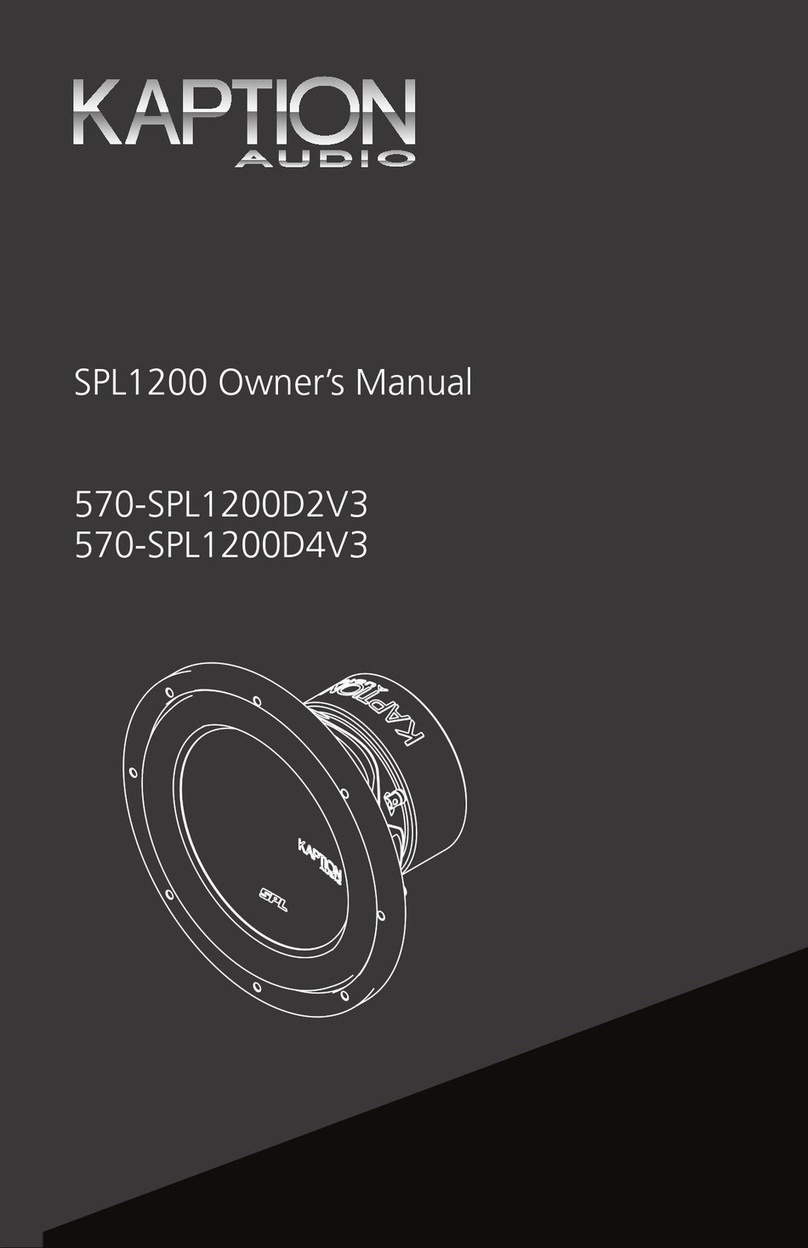 Kaption Audio 570-SPL1200D2V3 User manual