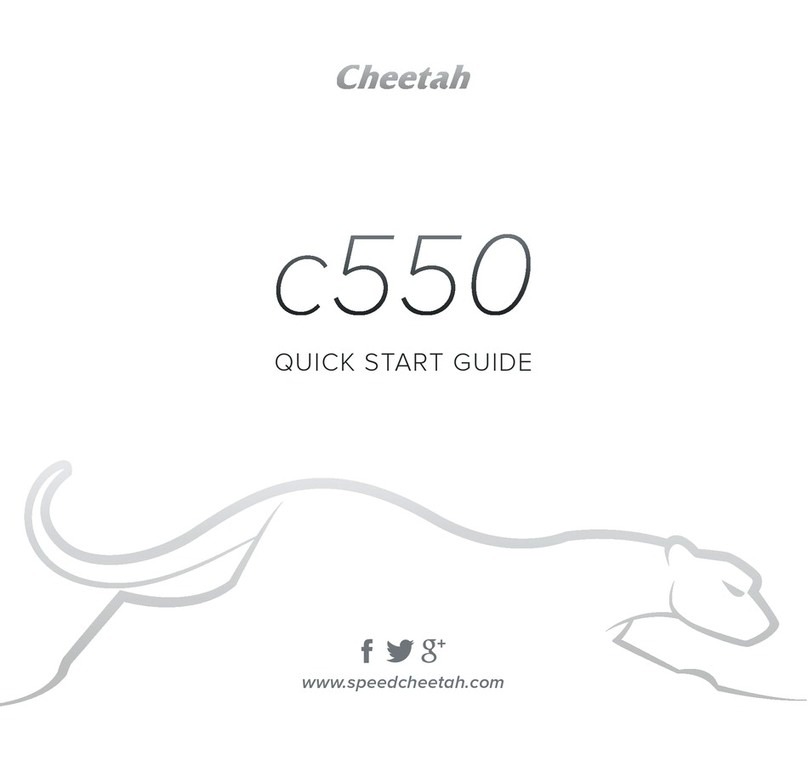 Cheetah C550 quick start guide