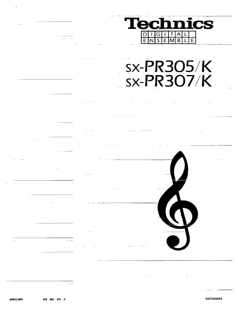 Technics SX-PR305/K User manual