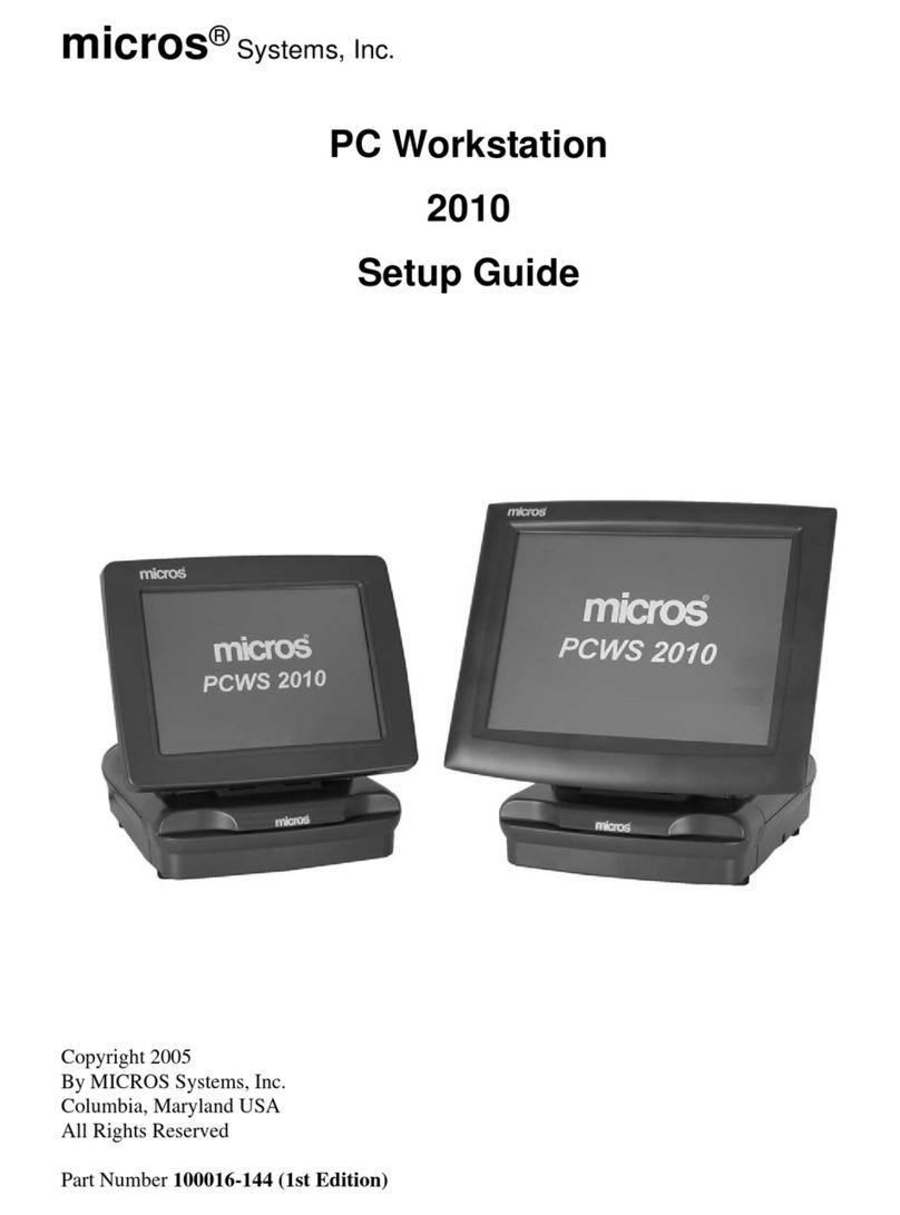Micros Systems PCWS 2010 Setup guide