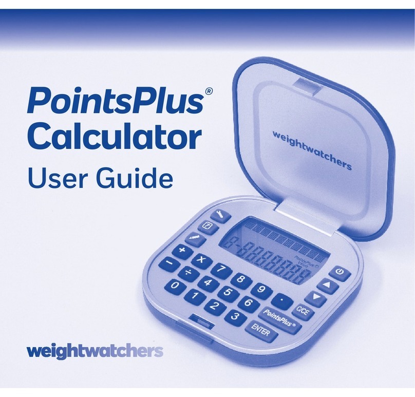 Weight Watchers PointsPlus user guide