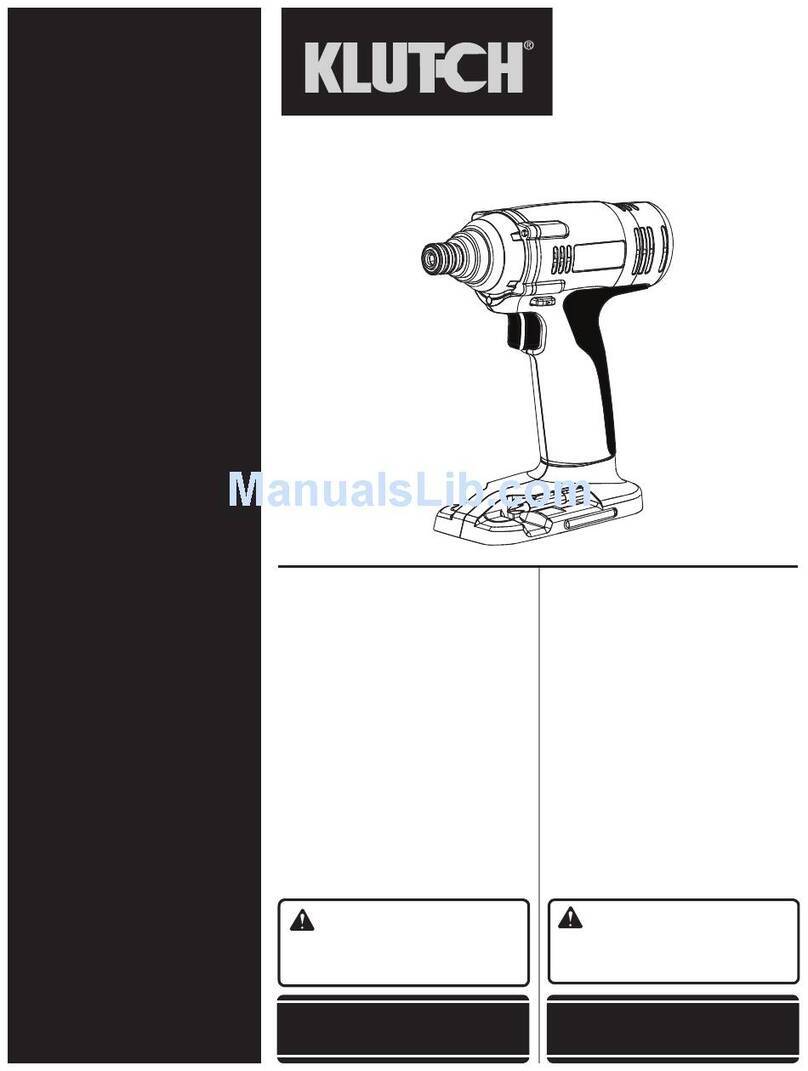 Klutch NT18ID Operator's manual