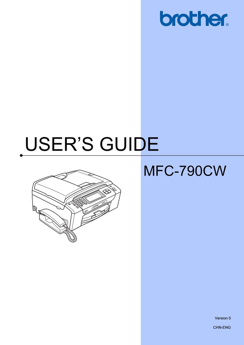 Brother MFC-790CW User manual Brother MFC-790CW User manual