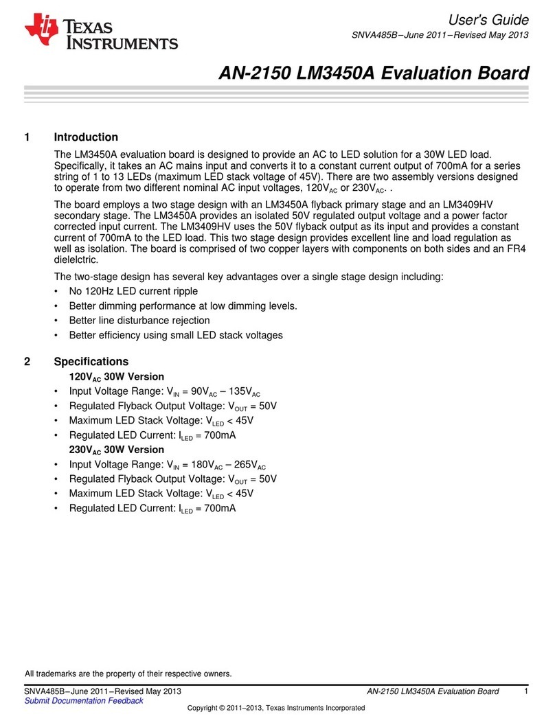 Texas Instruments AN-2150 LM3450A User manual