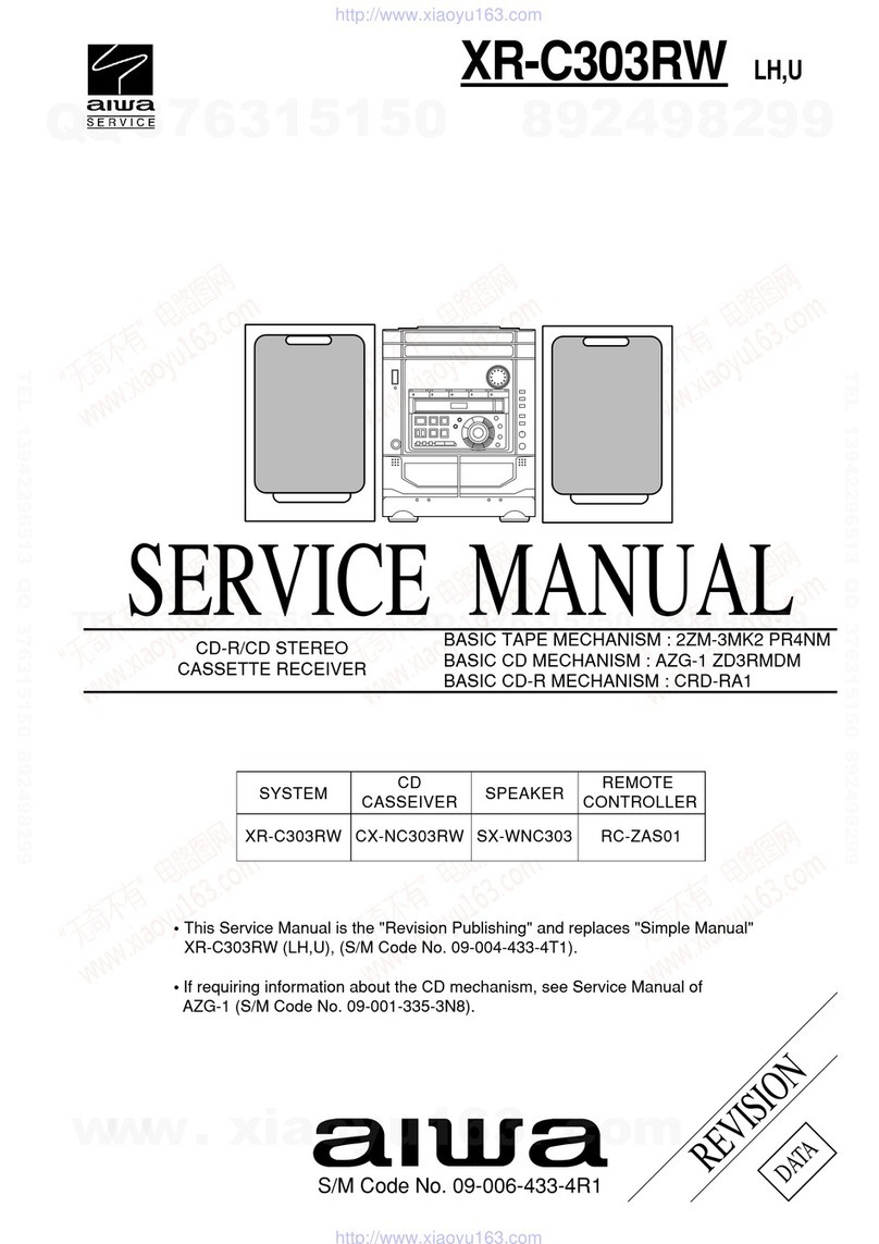 Aiwa XR-C303RW Service manual