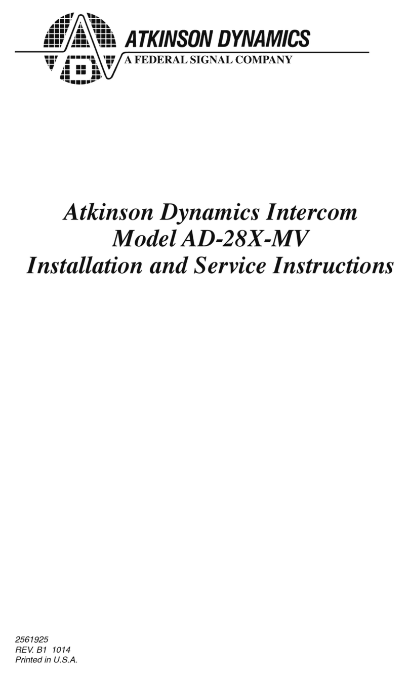 Atkinson Dynamics AD-28X-MV installation instructions