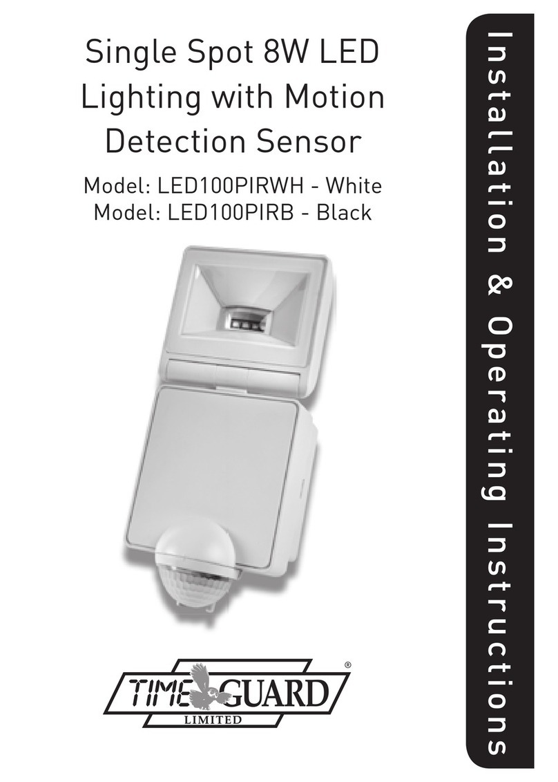 Timeguard LED100PIRWH installation instructions Timeguard LED100PIRWH installation instructions