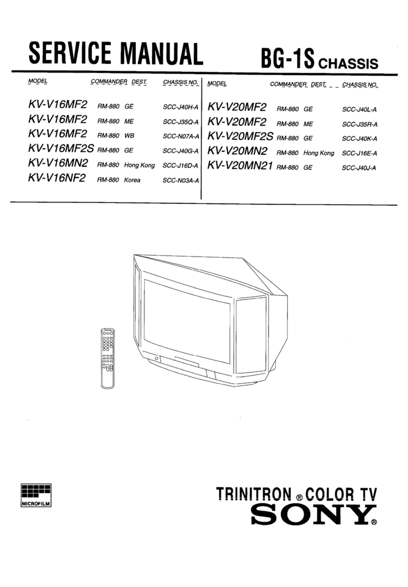 Sony Trinitron KV-V16MF2 User manual Sony Trinitron KV-V16MF2 User manual