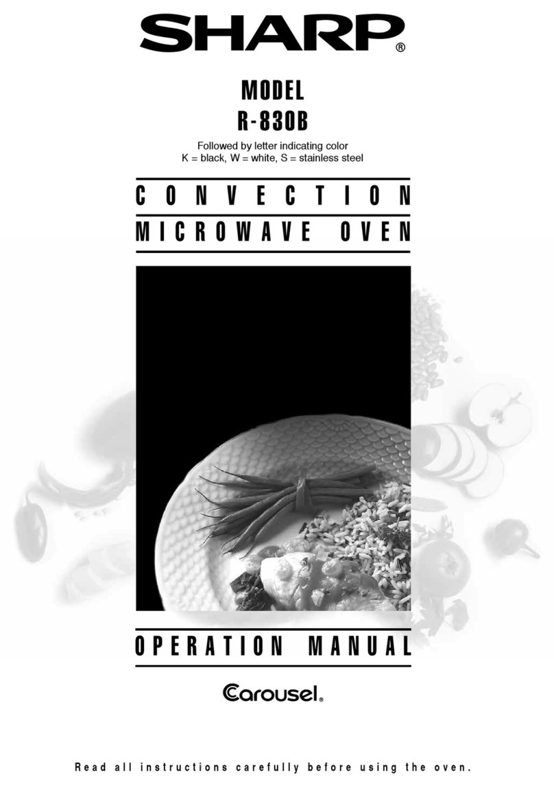 Sharp R-830B User manual