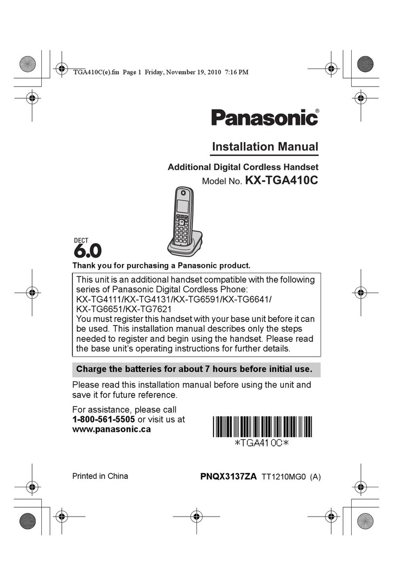 Panasonic KX-TGA410C User manual