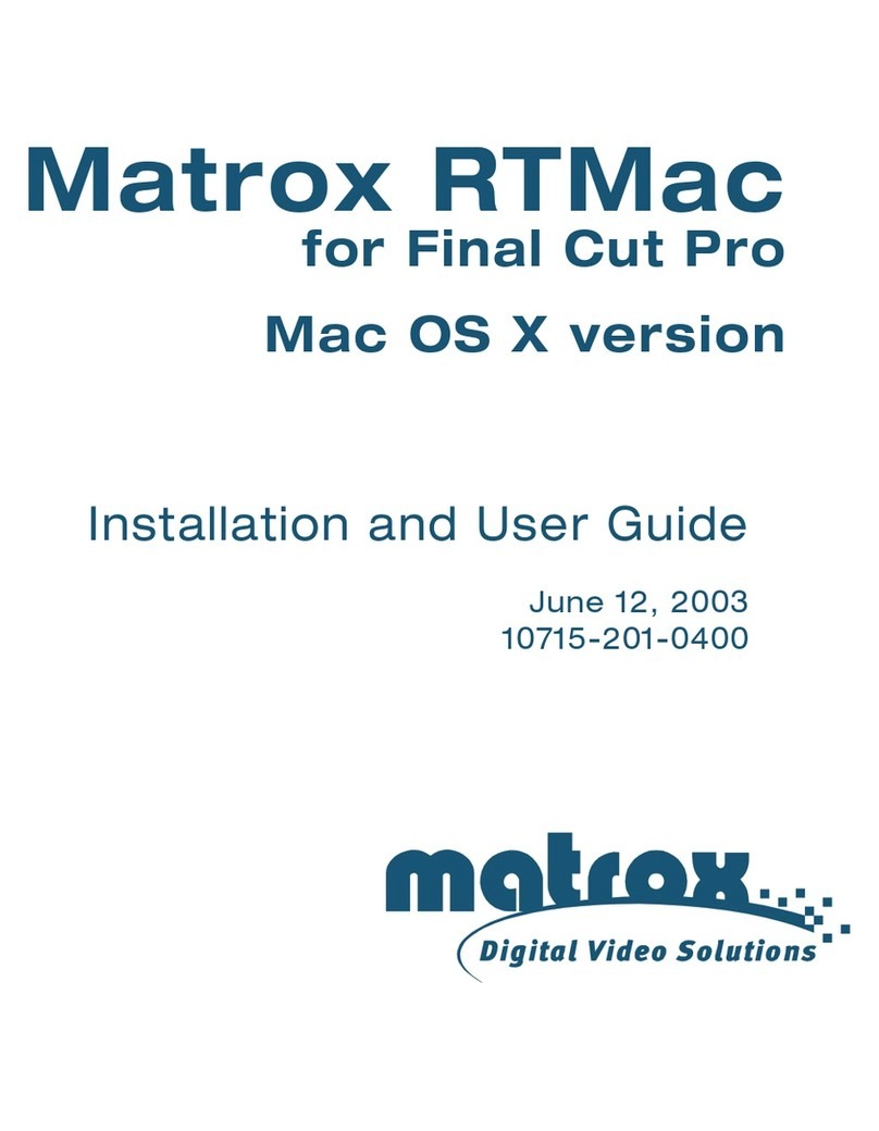 Matrox RTMac Installation and user guide