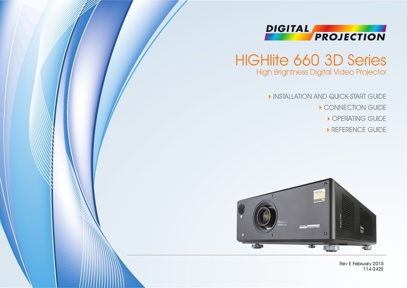 Digital Projection HIGHlite 660 3D Series User manual