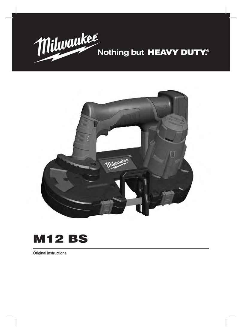 Milwaukee M12 BS Original instructions