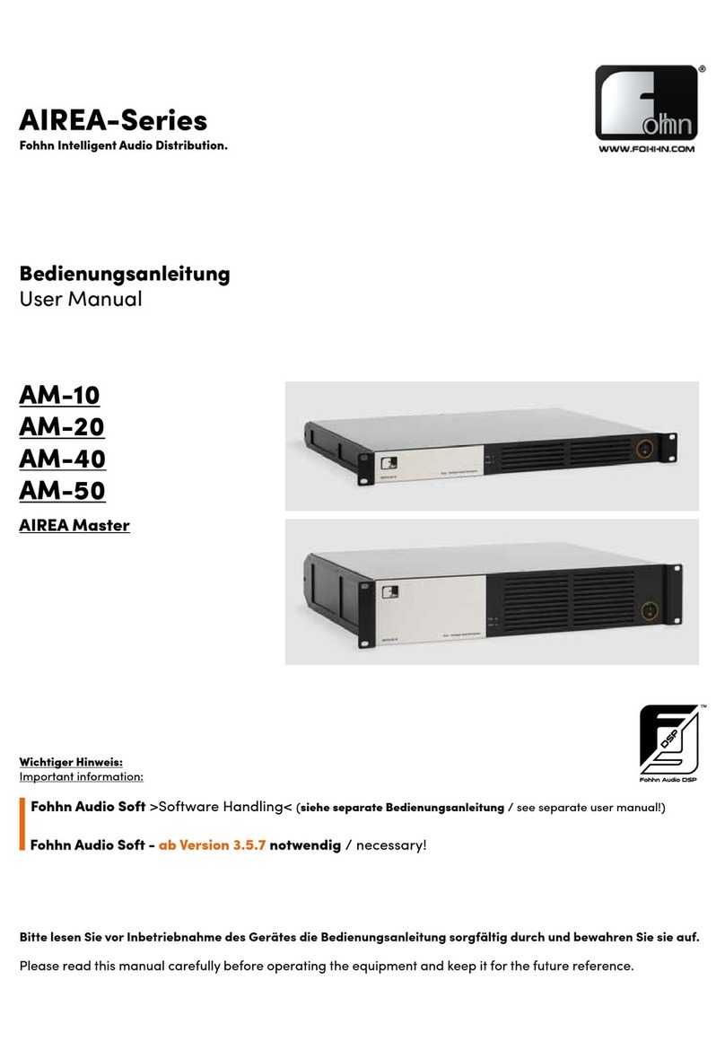 Fohhn AM-50 User manual