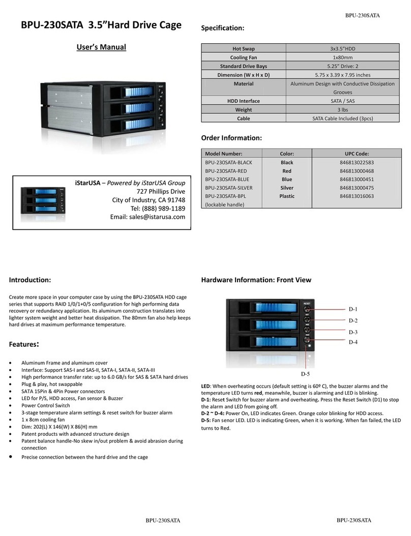 iStarUSA BPU-230SATA user manual