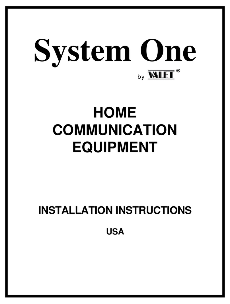 Valet System One installation instructions