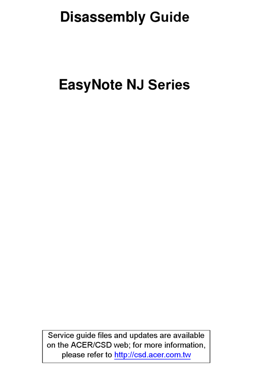 Packard Bell EasyNote NJ Series Installation instructions Packard Bell EasyNote NJ Series Installation instructions