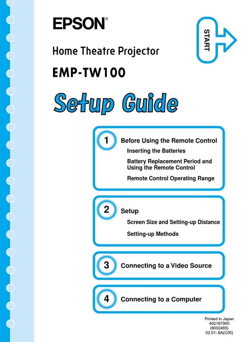 Epson EMP-TW100 User manual