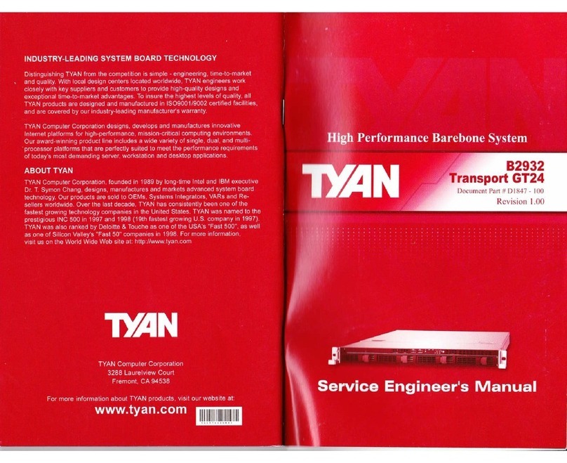 TYAN Transport Gl24 B2932 Service engineer's manual