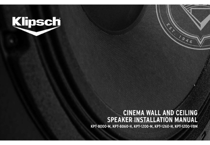 Klipsch KPT-8000-M User manual