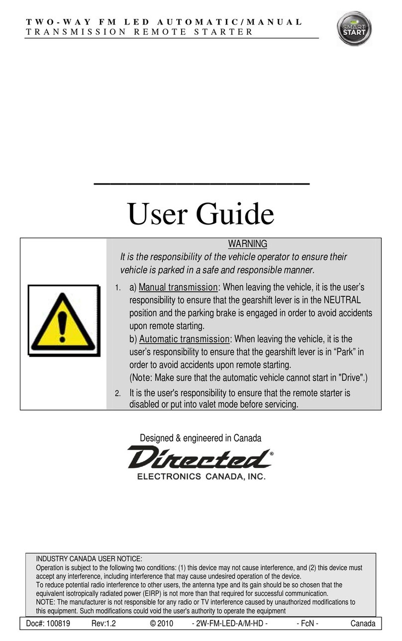 Autostart As2373twv user guide