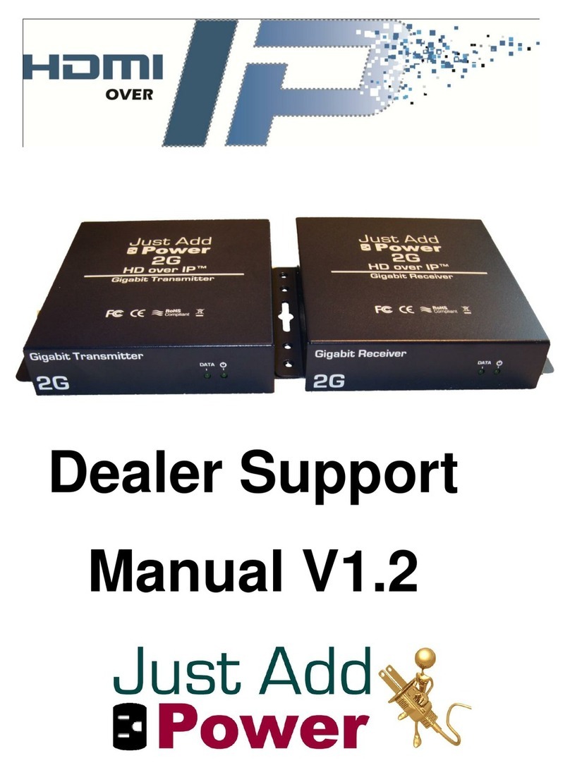 Just Add Power Cardware 2G HD over IP Installation instructions