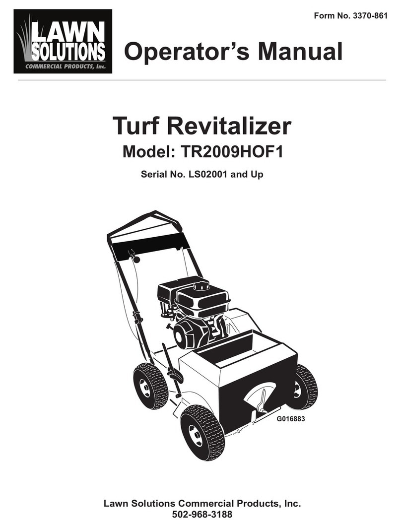 Lawn Solutions TR2009HOF1 Operator's manual