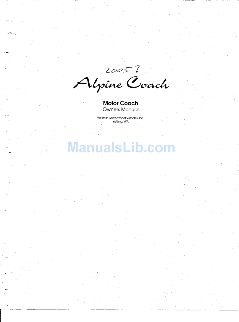 Western Recreational Vehicles 2005 Alpine Coach owner's manual