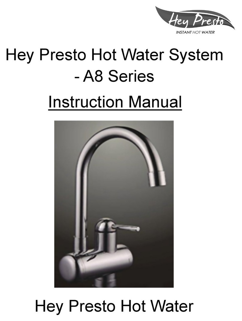Hey Presto A8 Series instruction manual Hey Presto A8 Series instruction manual