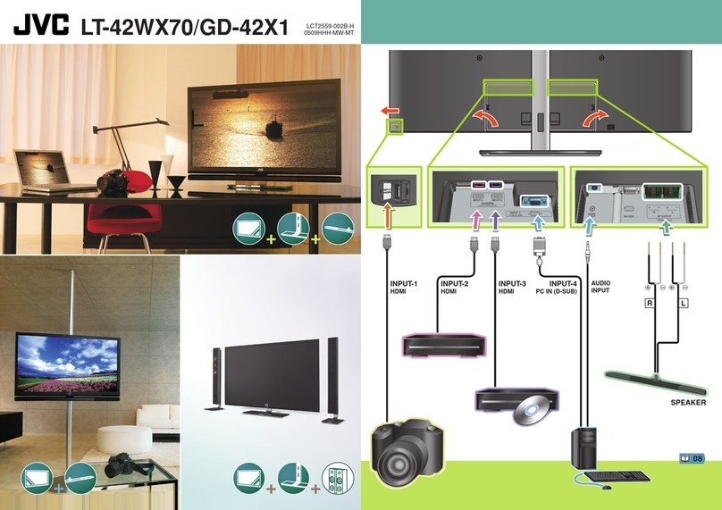 JVC LT-42WX70 - 42" LCD TV Instructions for use
