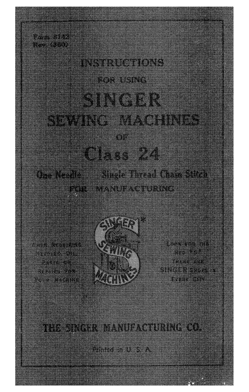 Singer 8142 Instructions for using