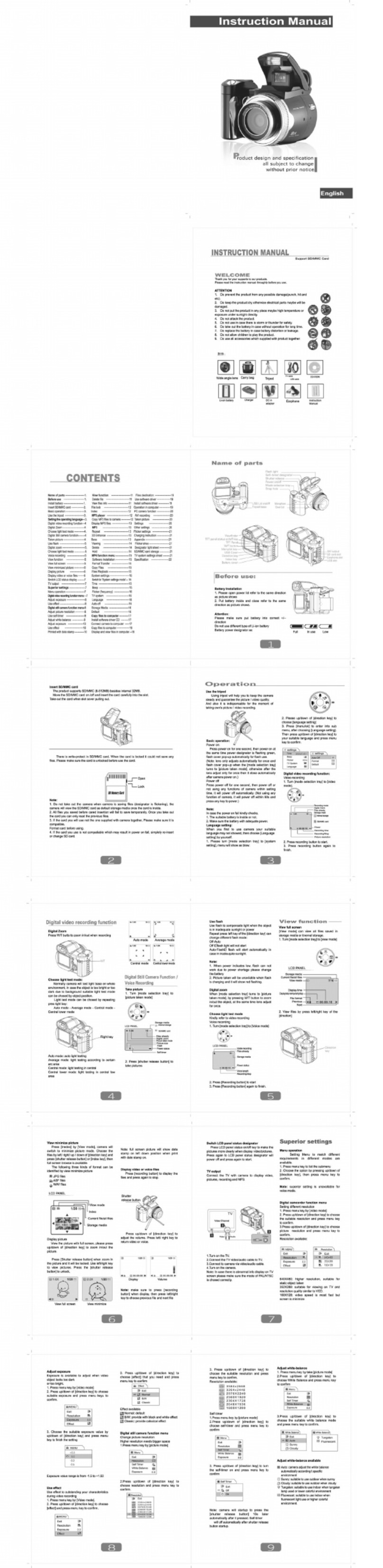 Mitsuba DC500 instruction manual
