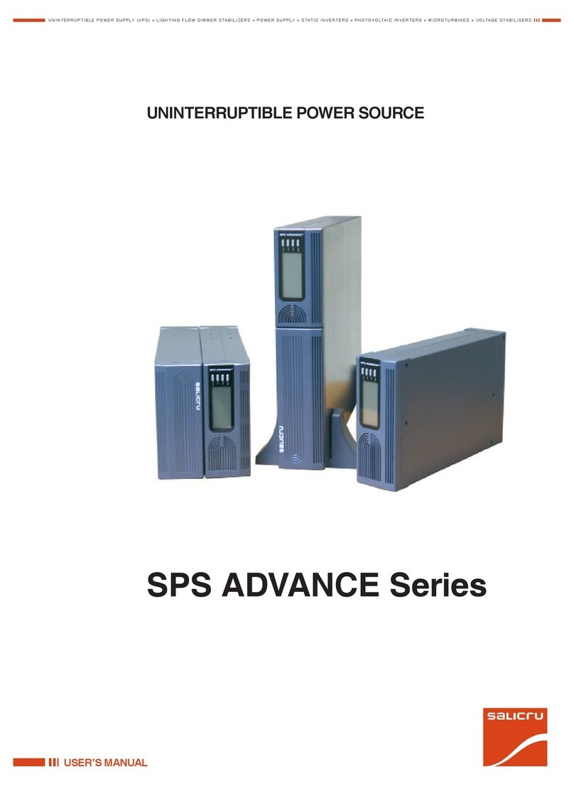 Salicru 750 VA user manual