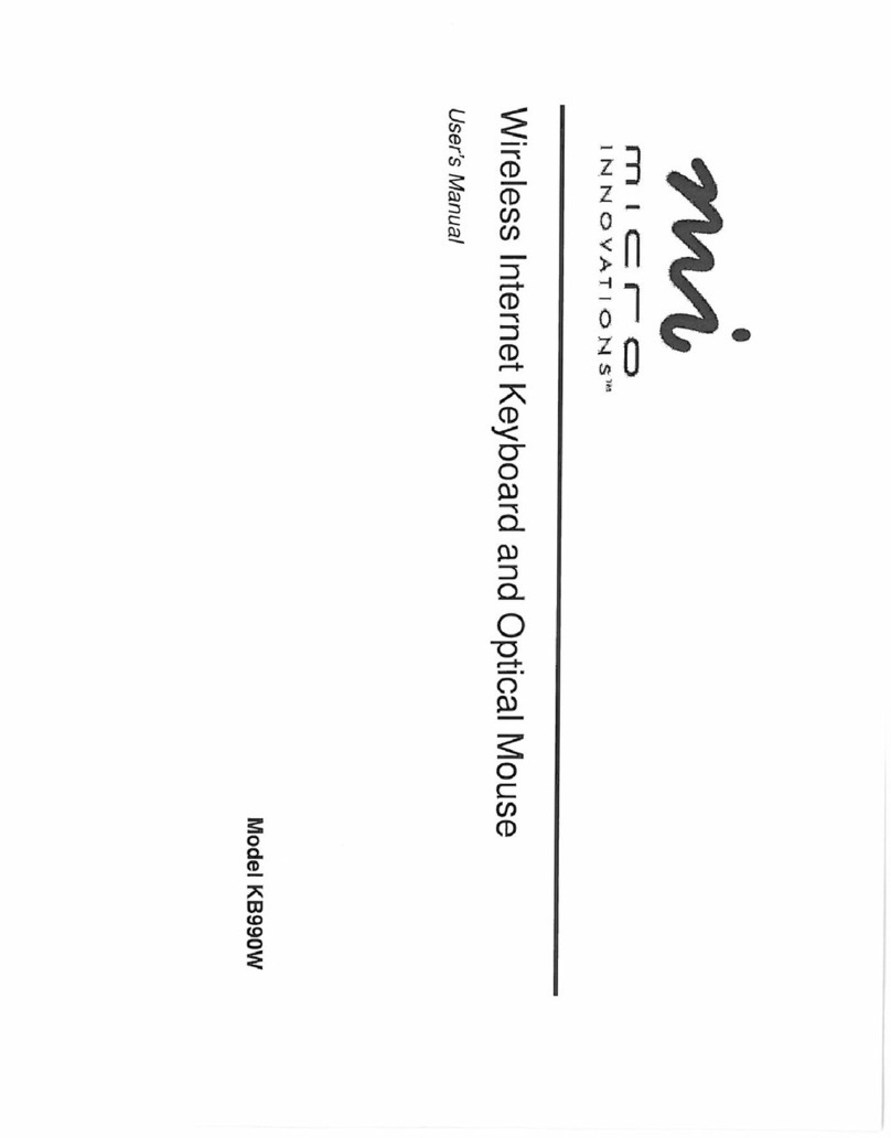 Micro Innovations KB990W User manual