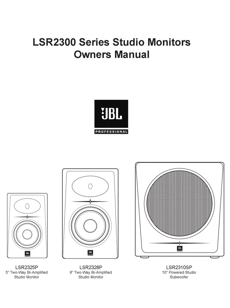 JBL LSR2325P User manual