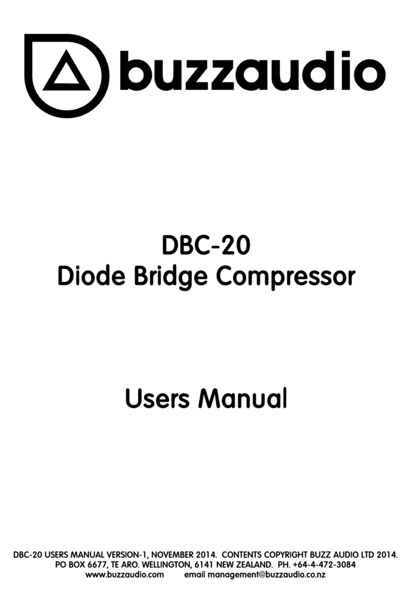 Buzzaudio DBC-20 user manual