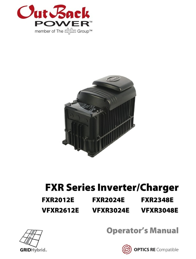 Outback Power Systems FXR2012E Operator's manual
