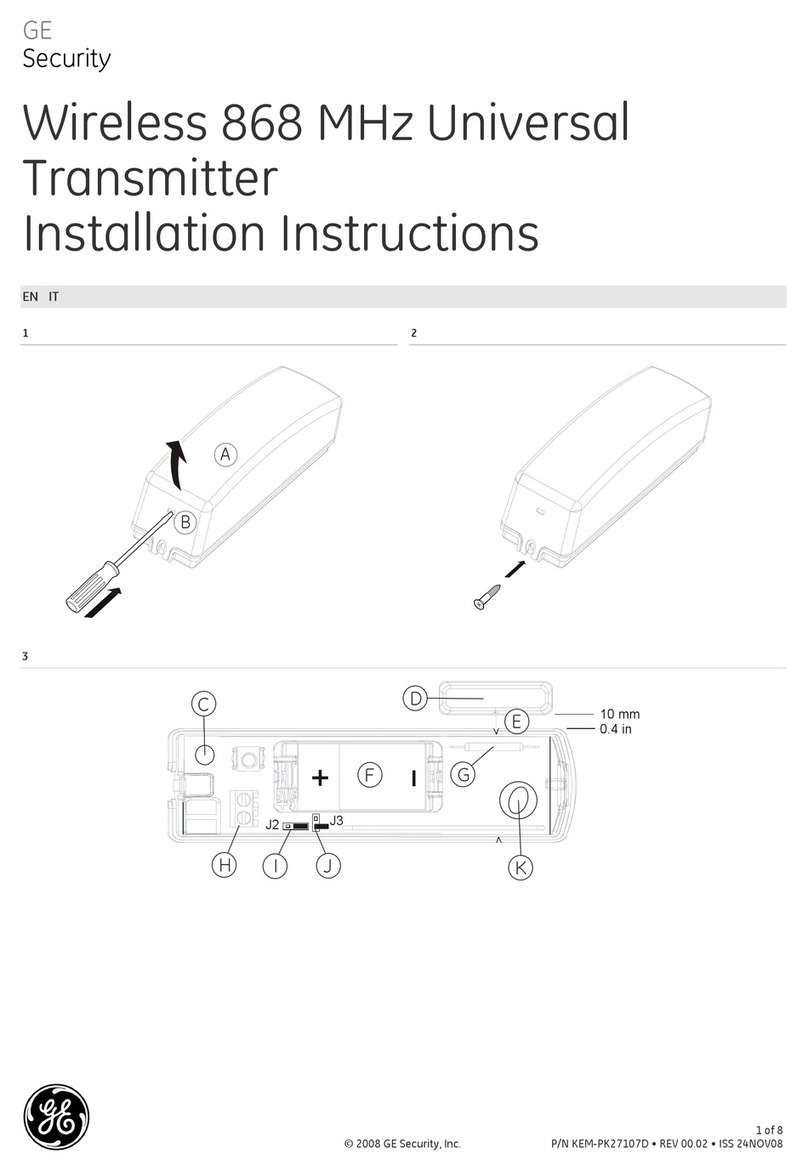 GE Security RF300NW8 User manual