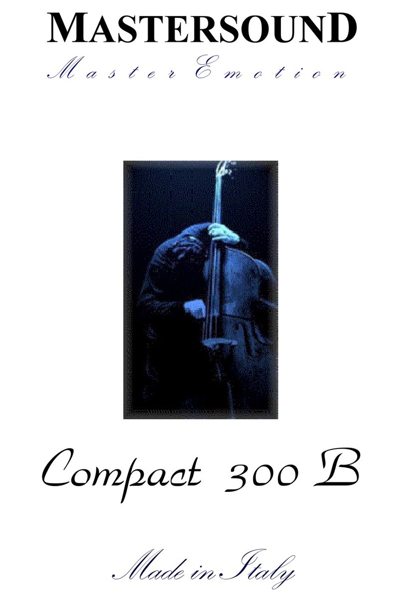 MasterSound Compact 300 B user manual MasterSound Compact 300 B user manual