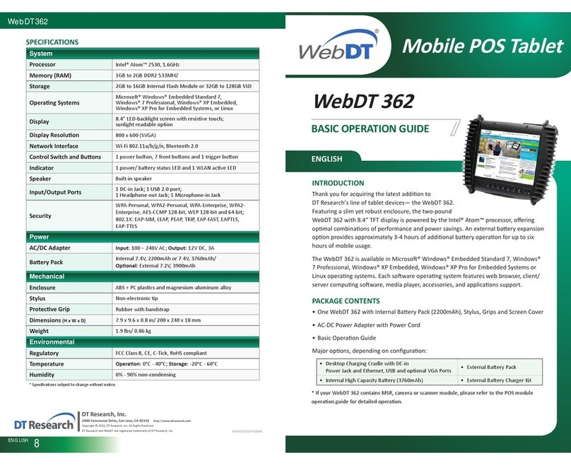 WebDT 362 Assembly instructions