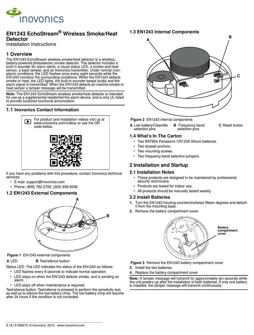 Inovonics EN1243 EchoStream installation instructions