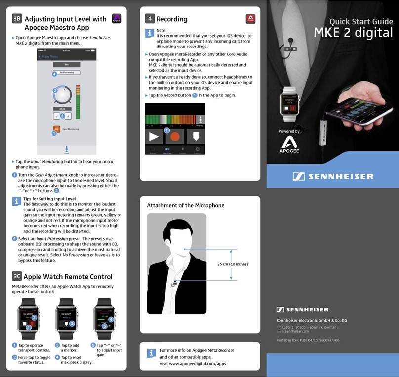 Sennheiser MKE 2 elements quick start guide