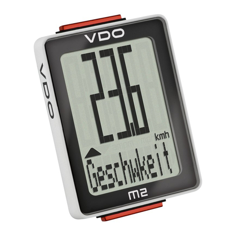 VDO Cyclecomputing M2 WR User manual